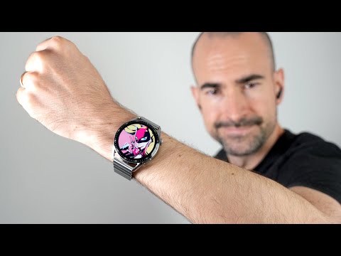 Išmanusis laikrodis Huawei Watch GT 3 (46mm), Nerūdijančio plieno sidabrinės spalvos korpusas ir dirželis video