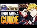 Complete HERO ARENA LEGEND Difficulty Guide EASIEST TEAMS TO USE Seven Deadly Sins Grand Cross