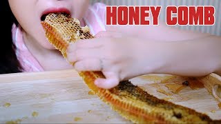 ASMR Giant honey comb , eating sound , cutting sound PART 04 | LINH-ASMR