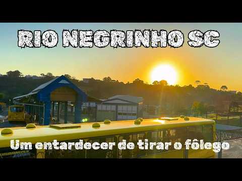 🌅 O pôr do sol mais lindo de RIO NEGRINHO SC – um espetáculo da natureza!