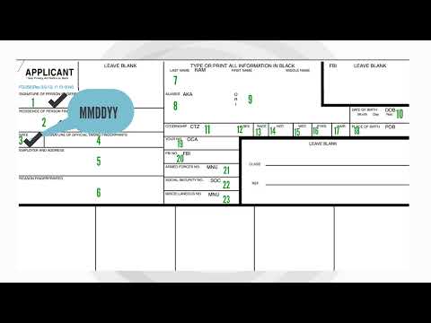 How To Fill Out an FD-258 Fingerprint Card