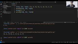 Python | Variables list() set()