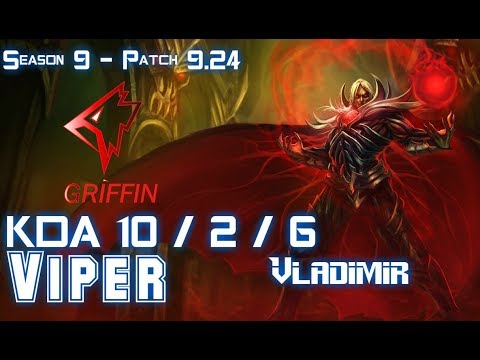 GRF Viper VLADIMIR vs LUCIAN Bot - Patch 9.24 KR Ranked