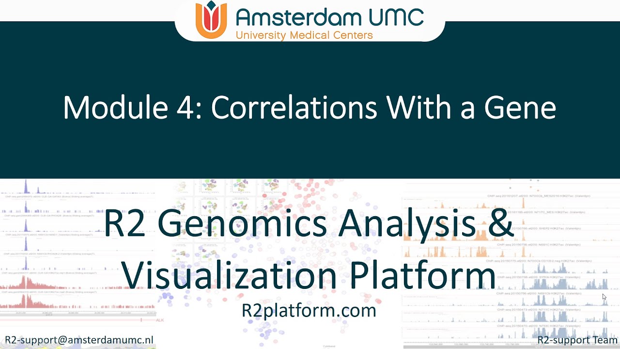 Module 4: Correlations With a Gene (bioinformatics for dummies)