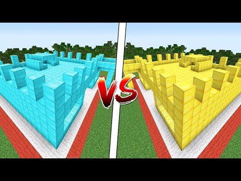 ELMAS KALE VS ALTIN KALE! - Minecraft KALE SAVAŞLARI