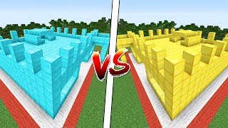 ELMAS KALE VS ALTIN KALE! - Minecraft KALE SAVAŞL