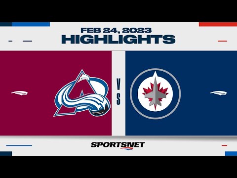 NHL Highlights | Avalanche vs. Jets - February 24, 2023