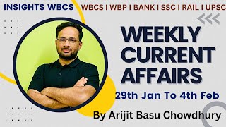 Weekly Current Affairs 2024 I 29th Jan - 4th Feb I February 2024 Week-1 I Arijit Sir #currentaffairs