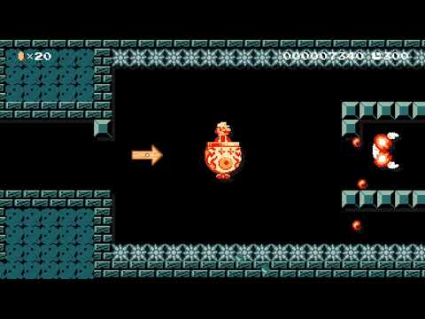 Super Mario Maker Levels: "Lava Bubbles in the Dark"