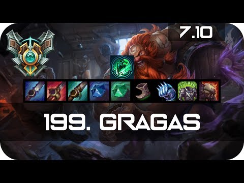 Master Gragas Jungle vs Lee Sin Season 7 s7 Patch 7.10 2017 Gameplay Guide Build Normals
