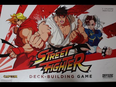 Meeples on Meeples on Street Fighter Deck-Building Game