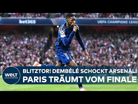 CHAMPIONSLEAGUE: PSG schlägt Arsenal 1:0 – Dembélé trifft früh, Rückspiel entscheidet alles!