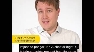 Välja rätt skattsedel (A-skatt, F-skatt och FA-skatt)