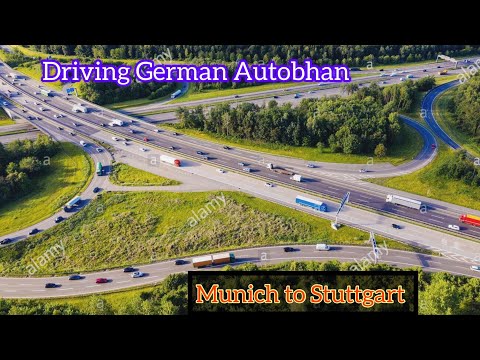 DRIVING IN GERMANY_Munich to Stuttgart|German Autobhan A8|No Speed Limit|Drive with Volkswagen in A8