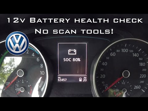 Easy 12V battery health check for your MK7 Golf!