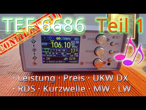 TEF 6686 ♦ Insider tip Broadcasting DX Radio ► FM VHF ► AM Shortwave MW LW ♦ Part 1 Operating Ins...