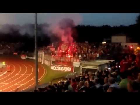 FSV Zwickau vs. FSV Budissa Bautzen 3-0 (2-0), Pyro, 21. August 2015