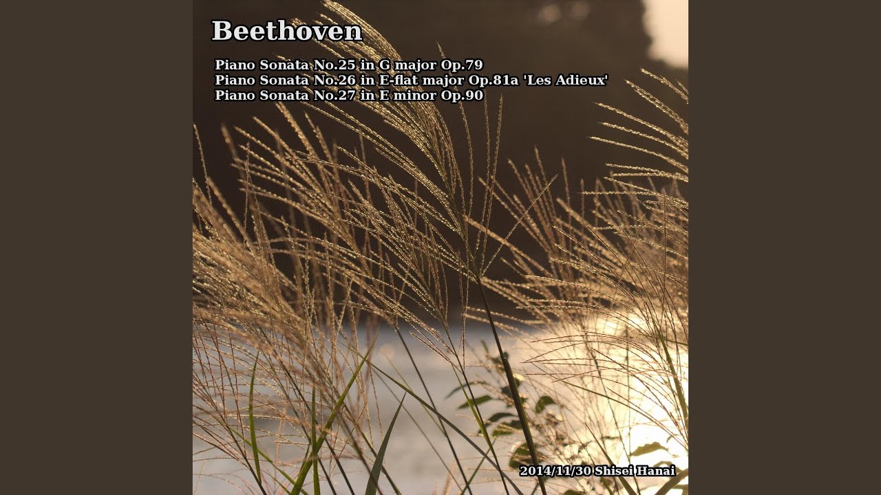 Beethoven Piano Sonata No. 26 in E-Flat Major, Op.81a 'Les Adieux': I. Das Lebewohl. Adagio