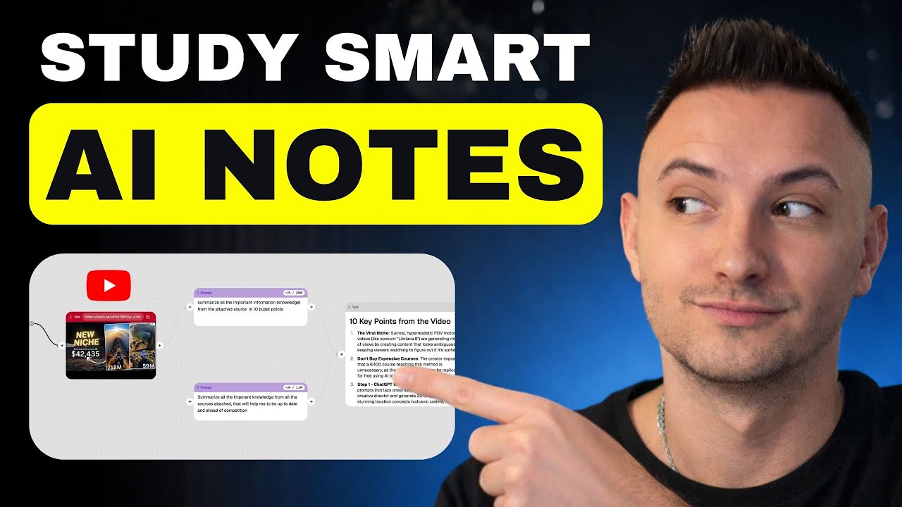 How To Make Notes From YouTube Video Using AI by AILearningShortcuts