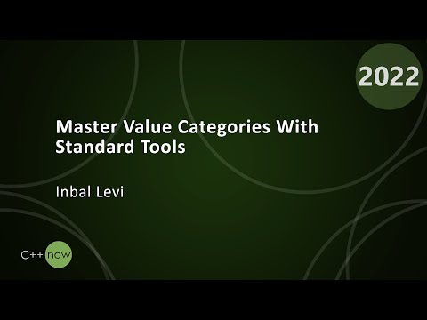 Master Value Categories With Standard Tools - Inbal Levi - CppNow 2022
