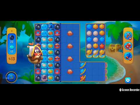Fishdom I Seasonal Game I Level 4 Collect Pearls and Tires | Hard