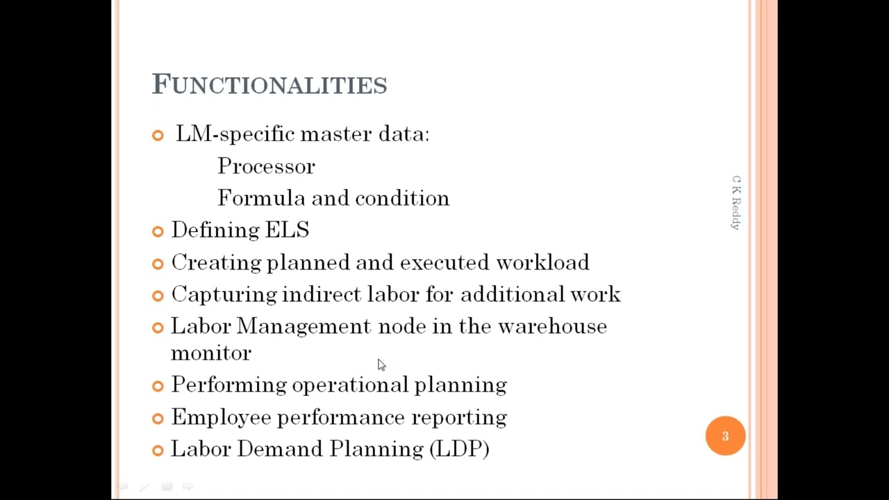 sap ewm Labour Mangement part 1