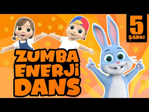 Çocuklar İçin Zumba, Enerji, Dans ve Eğlence Dolu 5 Süper Şarkı! 15 Dakikalık Dans Partisi Başlıyor!