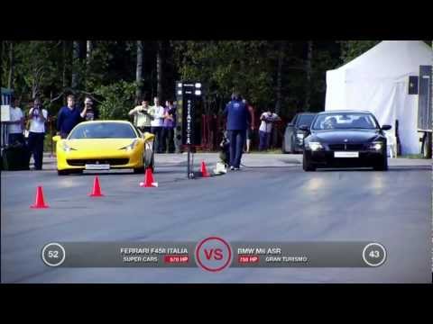 Ferrari 458 Italia vs BMW M6.
