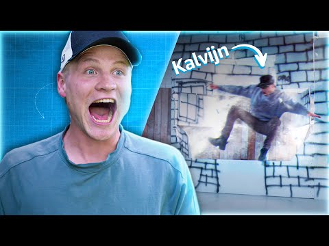KALVIJN vliegt door MUUR in BIZARRE filmstunt | De Stunt