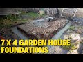 7x4 Garden House - Episode 1 - How we do our garden house trench foundations