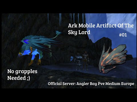 ARK MOBILE HOW TO RUN SKY LORD CAVE!!! I [S1E1] I ARK Survival Evolve Mobile - AnglerBay Pve Medium
