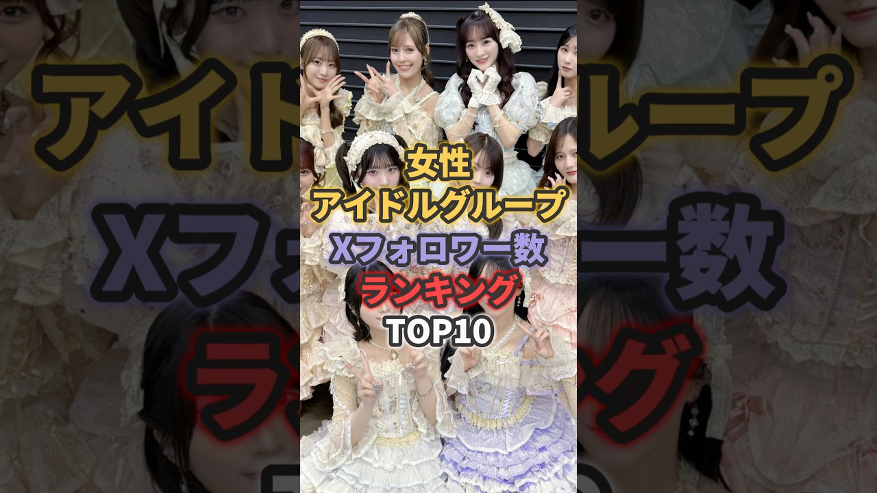 女性アイドルグループXフォロワー数TOP10 #イコラブ #fruitszipper