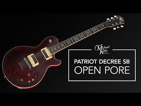 Michael Kelly MKPSOBBERAL Patriot Decree Slim Body Sungkai Top Mahogany Neck 6-String Electric Guitar For Left Handed Player image 12
