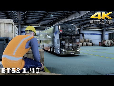 ETS2 1.40 | Realistic Driving VOLVO Bus Very Long | 4K60