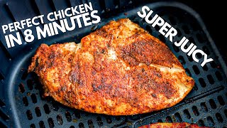 The BEST Air Fryer Chicken Breast In 8 MINUTES | SUPER JUICY!!