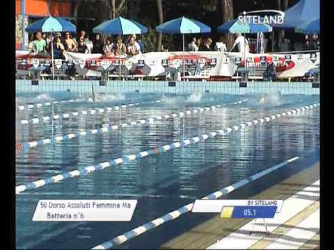 Serie 2 dei 50 Dorso  Assoluti Femmine Master - 13 Memorial Andrea Bettiol