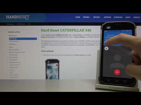 Incoming call on Caterpillar S40 | The look of Incoming call on Caterpillar S40