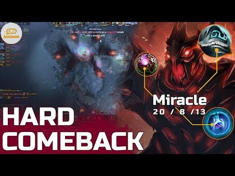 COMEBACK HARD GAME Miracle Shadow Fiend Raze Master Dota 2 7.13 Gameplay