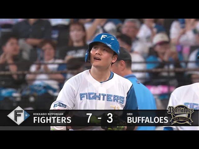 【6回裏】本日4打点!! ファイターズ・清宮幸太郎 満塁のチャンスでセンターへタイムリーを放つ!! 2025年7月12日 北海道日本ハムファイターズ 対 オリックス・バファローズ