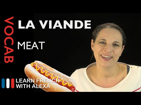 Meat in French (basic French vocabulary from Learn French With Alexa)