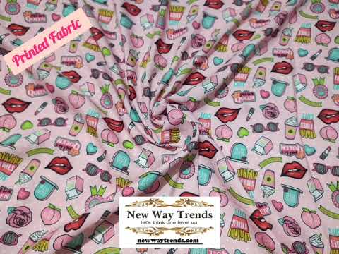 Floral Silk Crep Digital Printed Fabric
