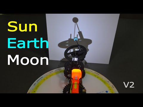 Sun Earth Moon - Working Model #astronomy #sun