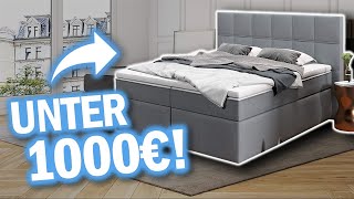 Beste BOXSPRINGBETTEN UNTER 1000€ | Boxspringbetten unter 1000Euro Vergleich