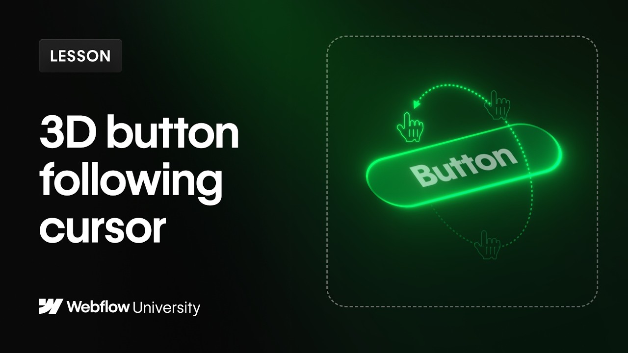 Build a cursor-following 3D button – Webflow tutorial