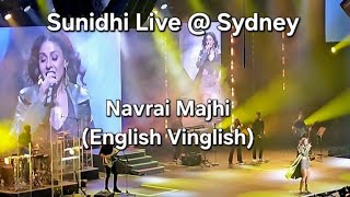 NAVRAI MAJHI- English Vinglish || Sunidhi Chauhan live in Concert in Sydney 2024 #sunidhi #concerts