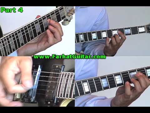 Fade to Black Metallica Guitar Lesson part 4 www.Farhatguitar.com