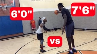 Bone Collector vs 7'6" NBA Player!