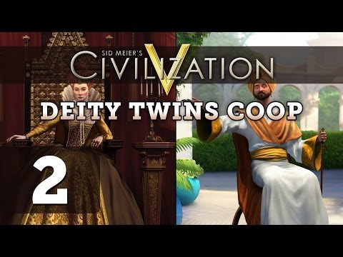 Civilization 5 Deity Twins Co-op - Part 2 (England / Arabia)