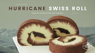허리케인 스위스 롤케이크 만들기, 초콜릿 롤케이크 : Hurricane swiss roll, Chocolate roll cake-Cooking tree쿠킹트리*CookingASMR
