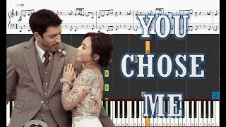 The Scott Brothers - You Chose Me (Instrumental) - Piano Tutorial w/ Sheet Music